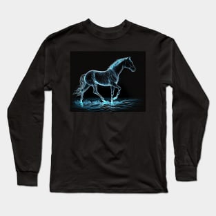 Ice Horse Walking Long Sleeve T-Shirt